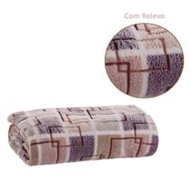 Cobertor Manta Casal Jolitex Com Relevo Anti Alérgico Flannel Sollievo 180x220CM - Jolitex Ternille