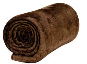 Cobertor Manta Casal Padrão Anti Alérgico marrom chocolate - ATACADO LINDA CASA