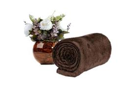 Cobertor Manta Casal Padrão Anti Alérgico marrom chocolate Atacado - Magia enxovais