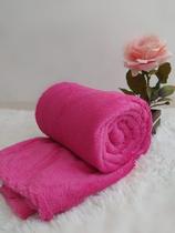 Cobertor Manta Casal Soft Macia Pink Veludo Fleece