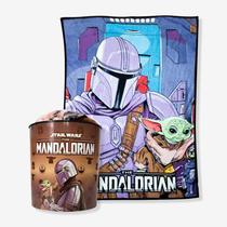 Cobertor Manta Com Balde 5l Pipoca The Mandalorian Baby Yoda