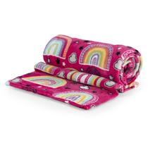 Cobertor Manta Criança Solteiro Toque Pelúcia Flannel Frio