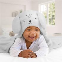 Cobertor Manta De Microfibra Mami Bichuus Com Capuz Bebê Papi