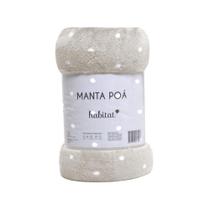 Cobertor Manta de Microfibra QUEEN Antialérgico Inverno Estampado Poá Quentinho Habitat