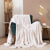 Cobertor Manta Encanto Avulso Dupla Face SOLTEIRO em Mantinha Soft Plush Fleece Corações em Alto Relevo Toque de Seda Super Macio Quente