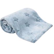 Cobertor Manta Estrelinha Antialérgica Macia Azul Buba 90cmx75cm