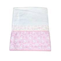 Cobertor Manta Flanelado Grande Rosa Clássico 90x1,10m
