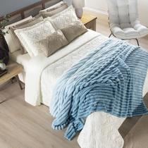 Cobertor Manta Flannel Cama Casal Queen King Canelada Fluffy