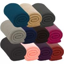 Cobertor Manta Flannel Fleece Microfibra Casal 2 Unidades - Varias Cores