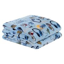 Cobertor Manta Flannel Infantil Solteiro 2,20x1,50m Toque Macio Edredom Bouti Kids
