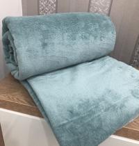 Cobertor Manta Fleece Estampado e Cor Lisa Queen 2,40m x 2,20m Quentinho - Effronte/ Coquinho