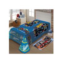 Cobertor Manta Hot Wheels Corrida 1,50x2,00cm Jolitex