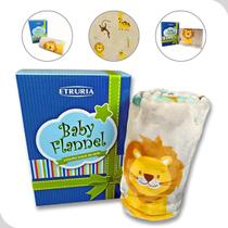 Cobertor Manta Infantil Bebe Baby Flannel Macia Aveludada Safari Animais Bege