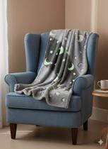 Cobertor manta infantil brilha no escuro 2x1,50 varias estampas