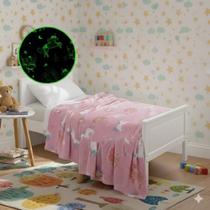 Cobertor manta infantil brilha no escuro 2x1,50 varias estampas