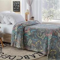 Cobertor Manta Infantil Brilha no Escuro fleece Fluorescente Magica Gamer