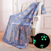 Cobertor Manta Infantil Casal 2,00x1,80Mt Brilha no Escuro Antialérgico