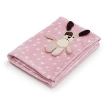 Cobertor manta infantil fofinha bebe 3d corações