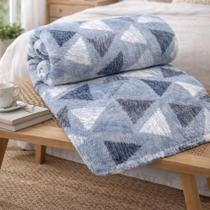 Cobertor Manta Liso Estampado Soft Antialérgico 2,00x1,80m Cor:Geométrico Verde e Marrom Cobertor Manta Liso Estampado Soft Antialérgico 2,00x1,80m Cor:Geométrico Verde e Marrom