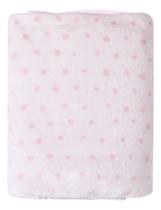 Cobertor Manta Mantinha Frio Bebê Microfibra Poá 90cmx70cm