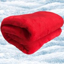 Cobertor Manta Microfibra Aconchego Queen - Vermelho