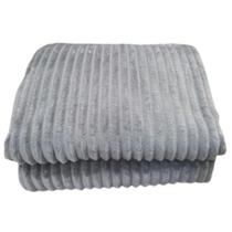 Cobertor manta microfibra canelada casal 180x220