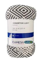 Cobertor Manta Microfibra Casal 2,20 X 1,80 Loft Estampado Camesa