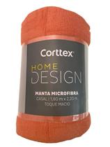 Cobertor Manta Microfibra Casal Lisa 1,80 x 2,20 Corttex