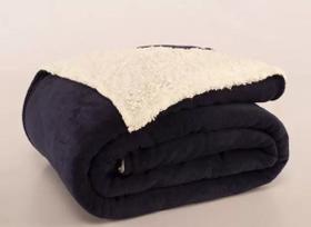 Cobertor Manta microfibra com sherpa para bebê 0,80m x 1,00m - BORGON