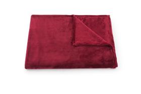 Cobertor Manta Microfibra Solteiro 150x220 Cm Bordô