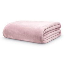 Cobertor Manta Neo Velour Camesa Cama Queen 100% Poliéster Microfibra Extra Macia Cor:Rosé