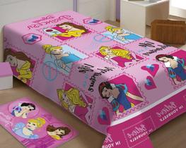 Cobertor/manta p/ cama de solteiro personagens - jolitex