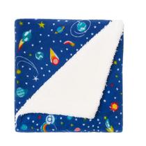 Cobertor Manta para Bebê Estampado com Sherpa Microfibra Antialérgico 80X86cm