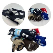 Cobertor Manta Pet Macia Estampa de Patinhas Kit 2 unidades para Camas, Sofás