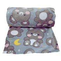 Cobertor Manta Prime Bebe Puppy Ursinhos Antialérgica Macia