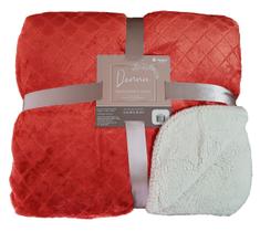 Cobertor Manta Queen Sherpa Donna Appel - Morango