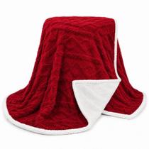 Cobertor Manta Santiago Casal 190x210CM Microfibra Dupla Face Vermelho Clara Luz Decora Cobertor Manta Santiago Casal 190x210CM Microfibra Dupla Face Vermelho Clara Luz Decora
