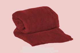 Cobertor Manta Soft Casal 1 Peça Confortável 2,20m X 1,80m - CEREJA - Vilela Enxovais