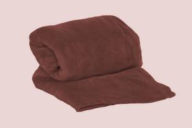 Cobertor Manta Soft Casal 1 Peça Confortável 2,20m X 1,80m - MARRON - Vilela Enxovais