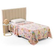 Cobertor Manta Solteiro Infantil Flanel Microfibra Toque Extra Macio Secagem Rapida