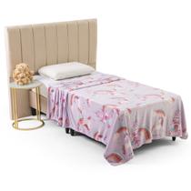 Cobertor Manta Solteiro Infantil Flanel Microfibra Toque Extra Macio Secagem Rapida