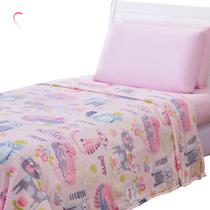 Cobertor Manta Solteiro Infantil Flannel 1,50X2,20 Macio - Autoestima Home