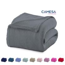 Cobertor Manta Solteiro Liso Microfibra Soft Fleece 2,20X1,50M Camesa