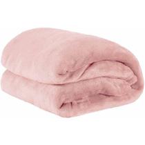 Cobertor Manta Solteiro Microfibra 2,20x1,60 Toque Macio Lisa Rose - Shop Casa Nobre