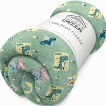 Cobertor Manta Solteiro Microfibra Fleece Quente Arte Cazza