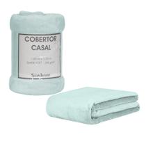 Cobertor Manta Super Soft 300g Casal 1,80mx2,20m Verde Menta Sonhare Cobertor Manta Super Soft 300g Casal 1,80mx2,20m Verde Menta Sonhare