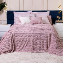 Cobertor Manta Zurique Trançado Avulso CASAL Dupla Face Mantinha Plush Fleece Sherpa Trançada Alto Relevo Flannel Toque Macio Lã de Carneiro