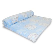 Cobertor Mantinha Bebe Manta Estampado Menino Azul Baby Soft - BREEZE