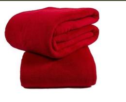 Cobertor /Mantinha Casal Padrão mantinha Lisa de microfibra vermelha - Do Lar Decoração