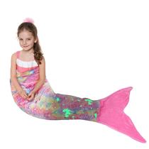 Cobertor Mermaid Tail Catalonia para meninas Unicorn Glow Dark Cobertor Mermaid Tail Catalonia para meninas Unicorn Glow Dark